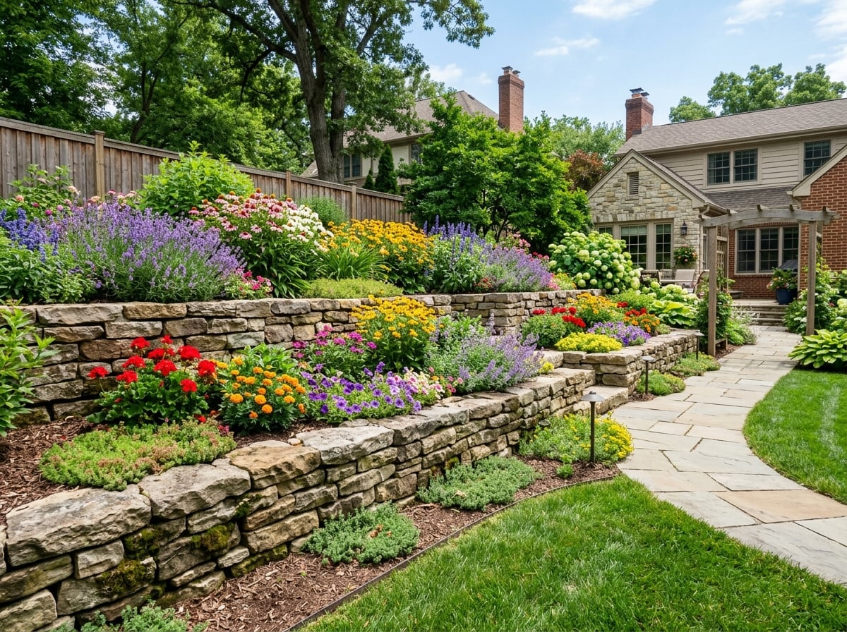 Retaining Wall & Garden